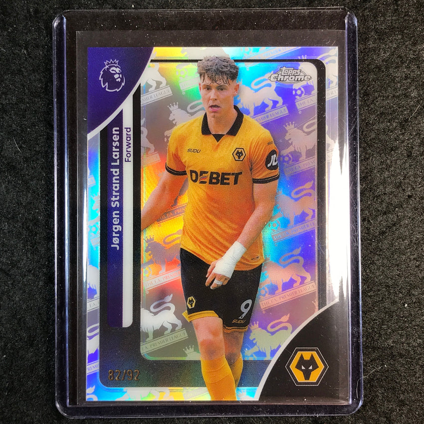 2026 Topps Chrome Premier League EPL JORGEN STRAND LARSEN Retrofractor 82/92