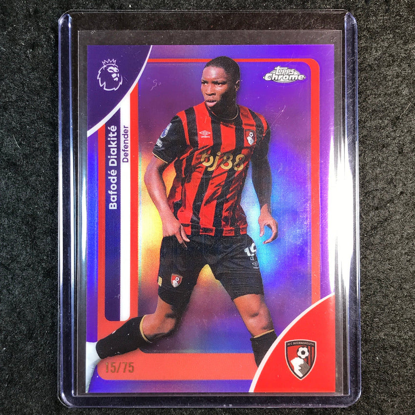 2026 Topps Chrome Premier League EPL BAFODE DIAKITE Purple 15/75 #6
