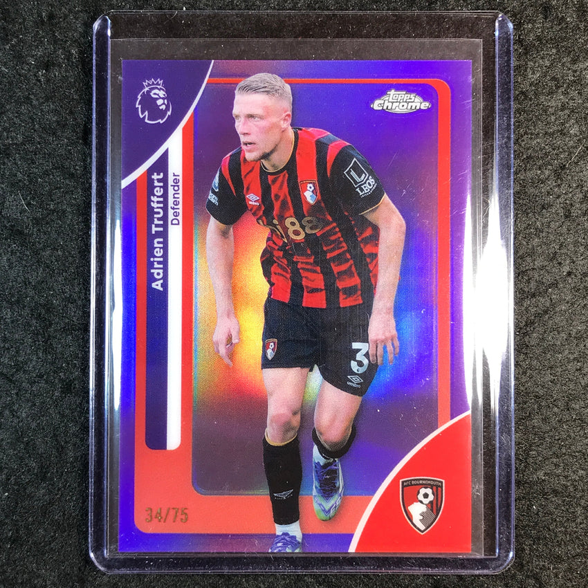 2026 Topps Chrome Premier League EPL ADRIEN TRUFFERT Purple 34/75 #10