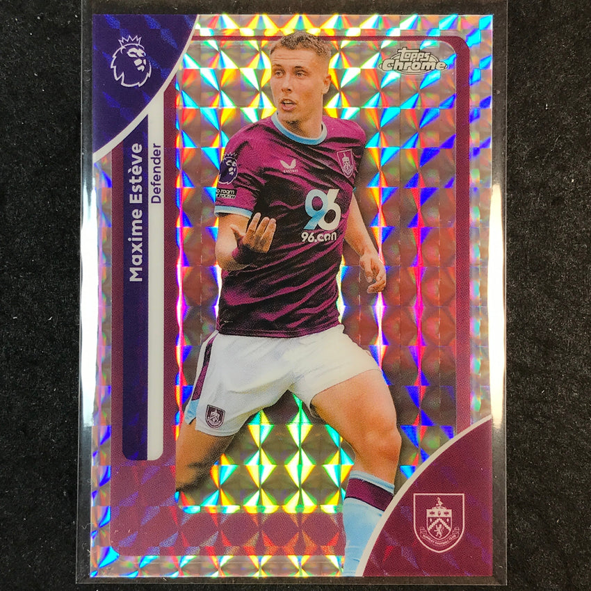 2026 Topps Chrome Premier League EPL MAXIME ESTEVE Base Geometric #51