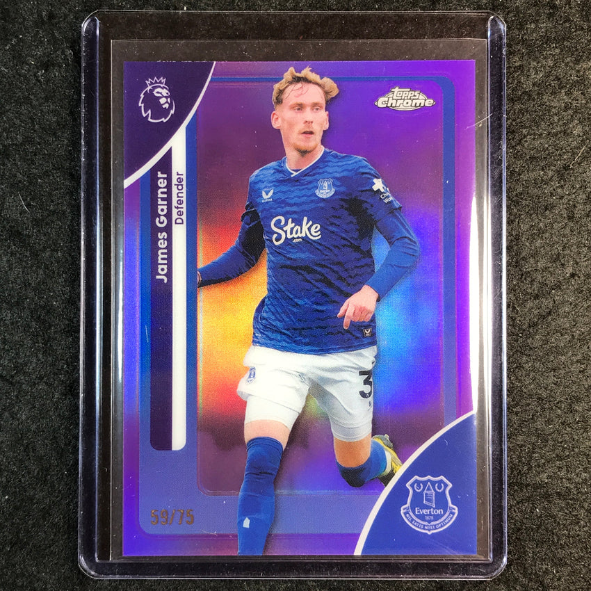 2026 Topps Chrome Premier League EPL JAMES GARNER Purple 59/75 #86