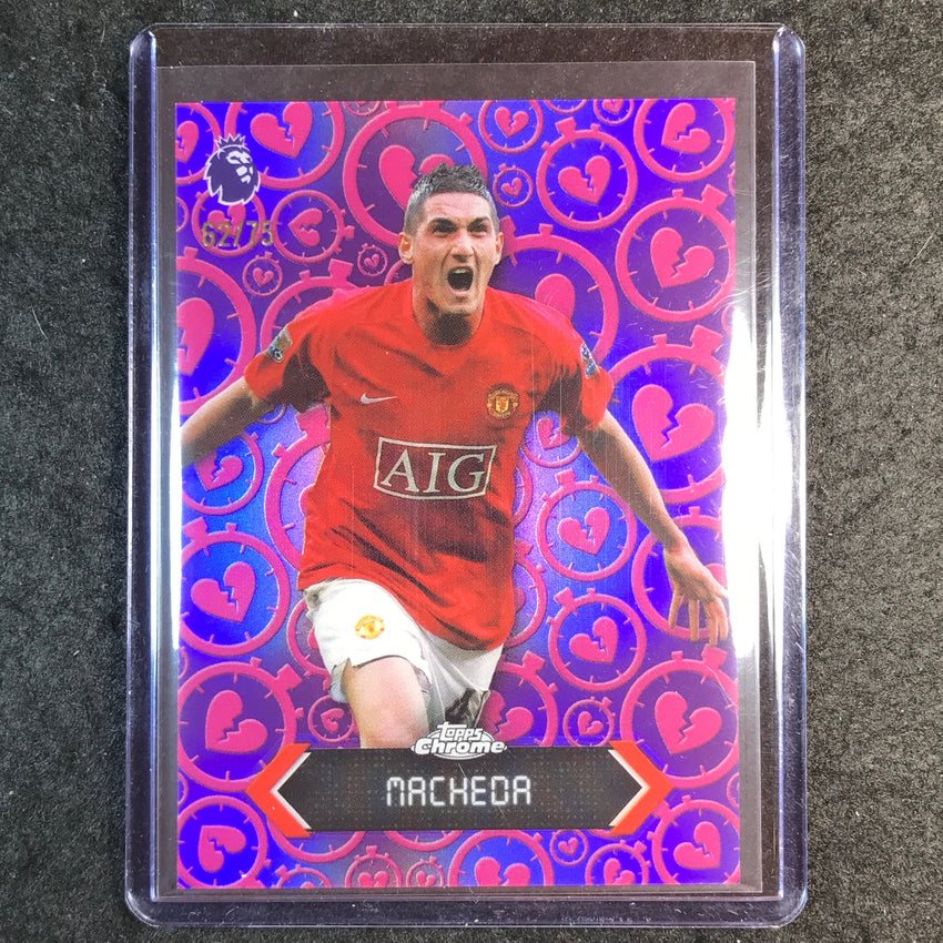 2026 Topps Chrome Premier League FEDERICO MACHEDA Heartbreaker Purple 62/75 #17