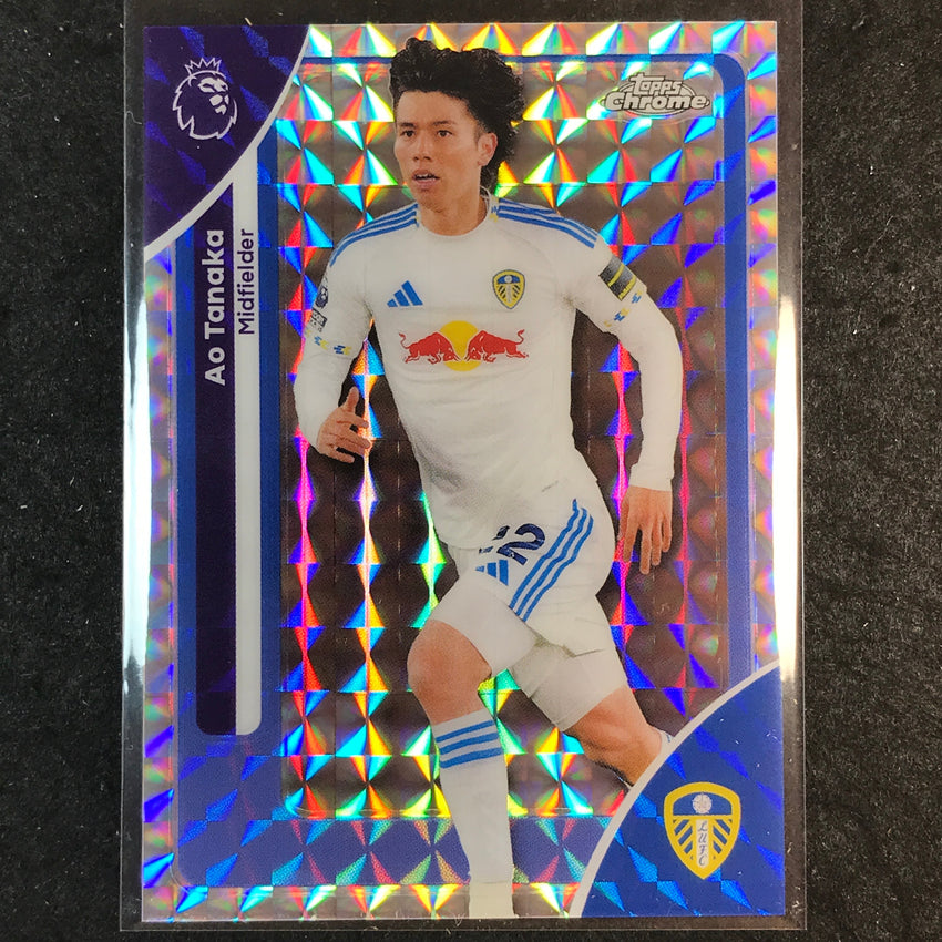 2026 Topps Chrome Premier League EPL AO TANAKA Base Geometric #107