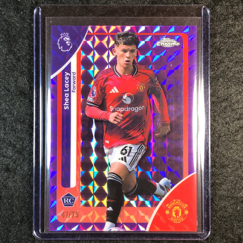2026 Topps Chrome Premier League EPL SHEA LACEY Rookie Purple Geometric 47/75