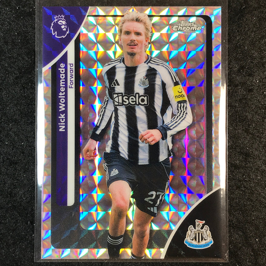 2026 Topps Chrome Premier League EPL NICK WOLTEMADE Base Geometric #145
