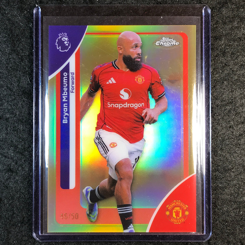2026 Topps Chrome Premier League EPL BRYAN MBEUMO Gold 46/50 #131