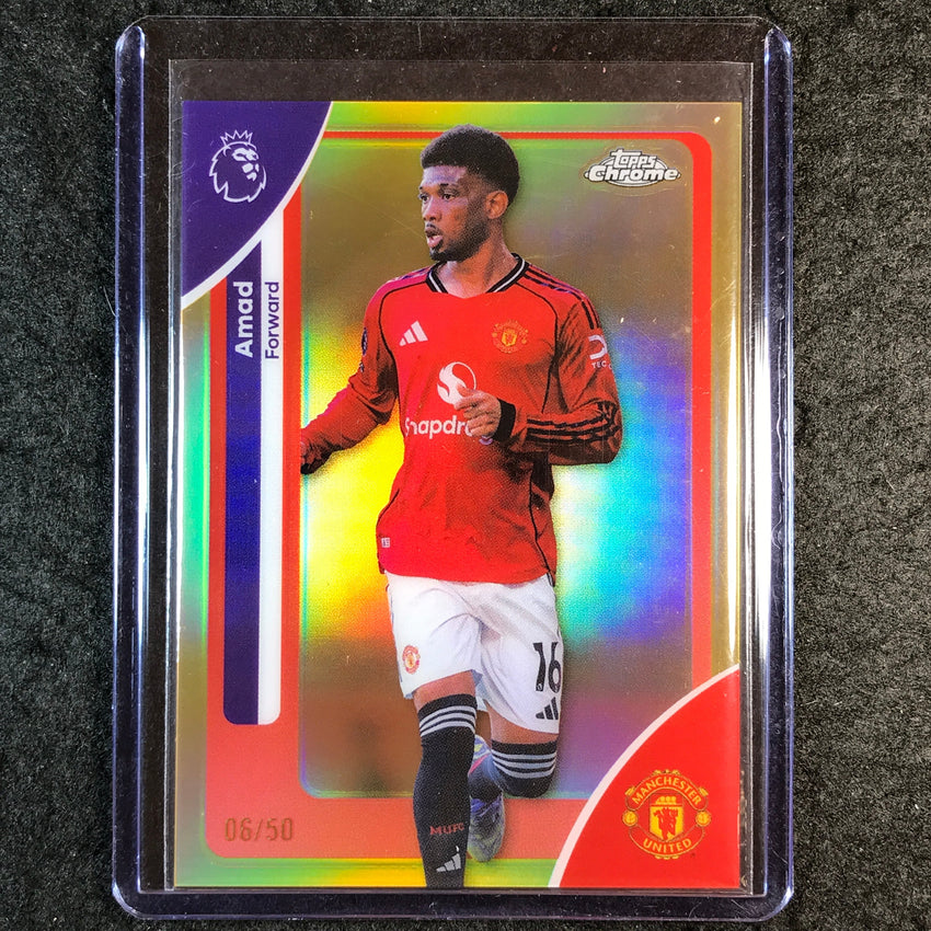 2026 Topps Chrome Premier League EPL AMAD Gold 6/50 #136