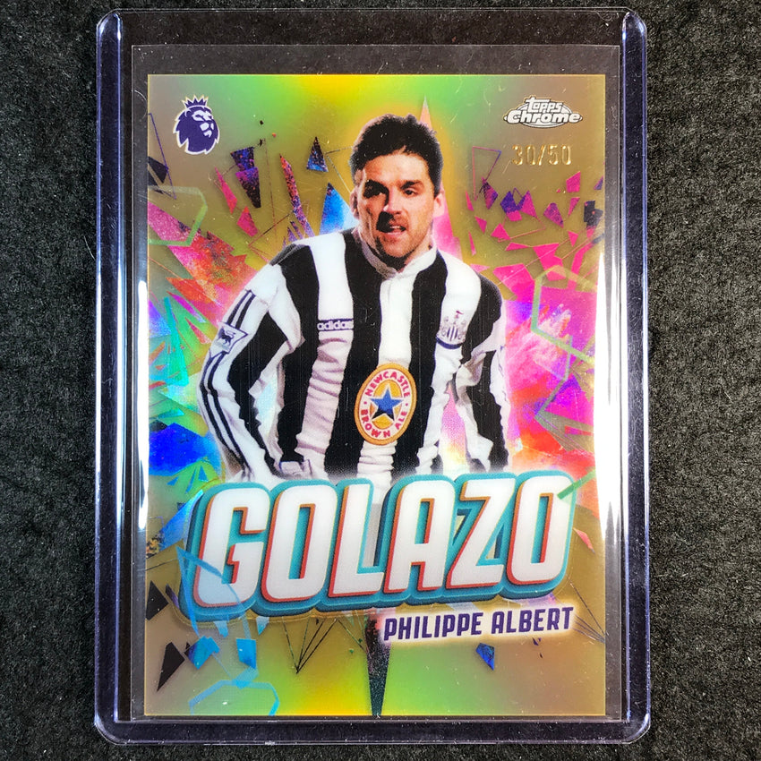 2026 Topps Chrome Premier League EPL PHILIPPE ALBERT Golazo Gold 30/50 #9