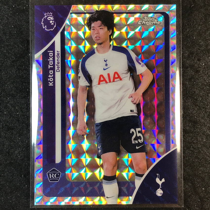 2026 Topps Chrome Premier League EPL KOTA TAKAI Rookie Base Geometric #177
