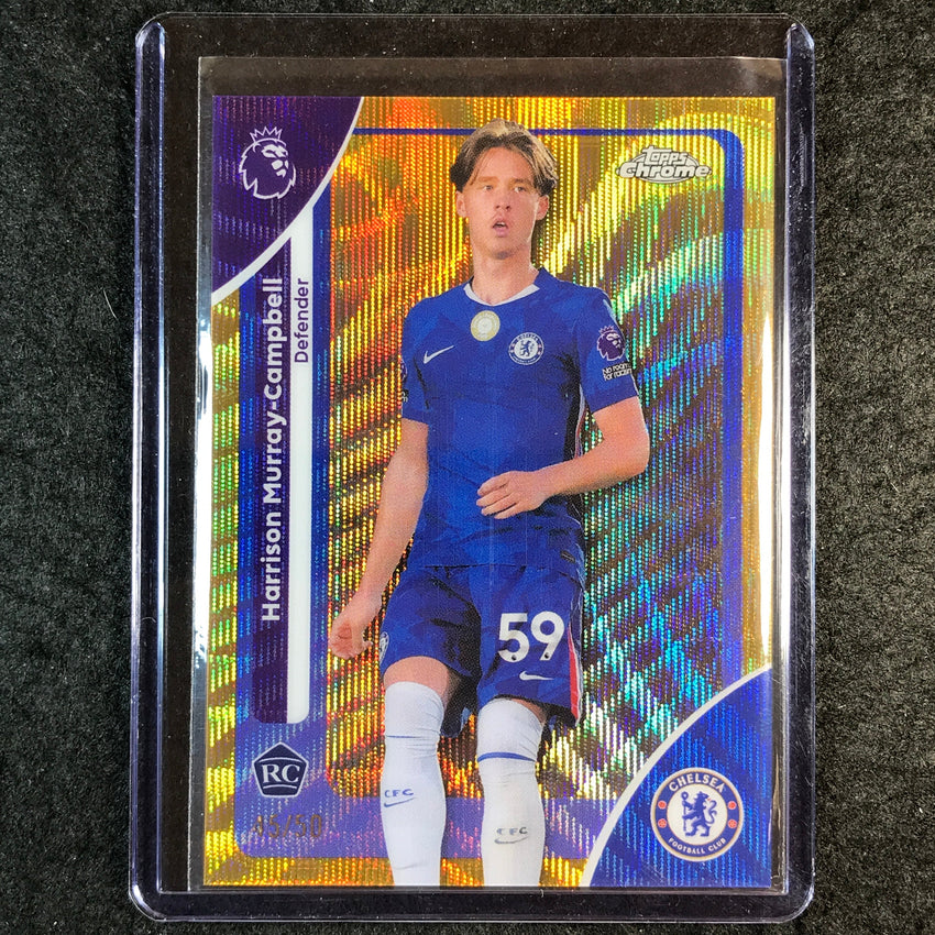 2026 Topps Chrome Premier League EPL MURRAY-CAMPBELL Rookie Gold Wave 45/50 #69