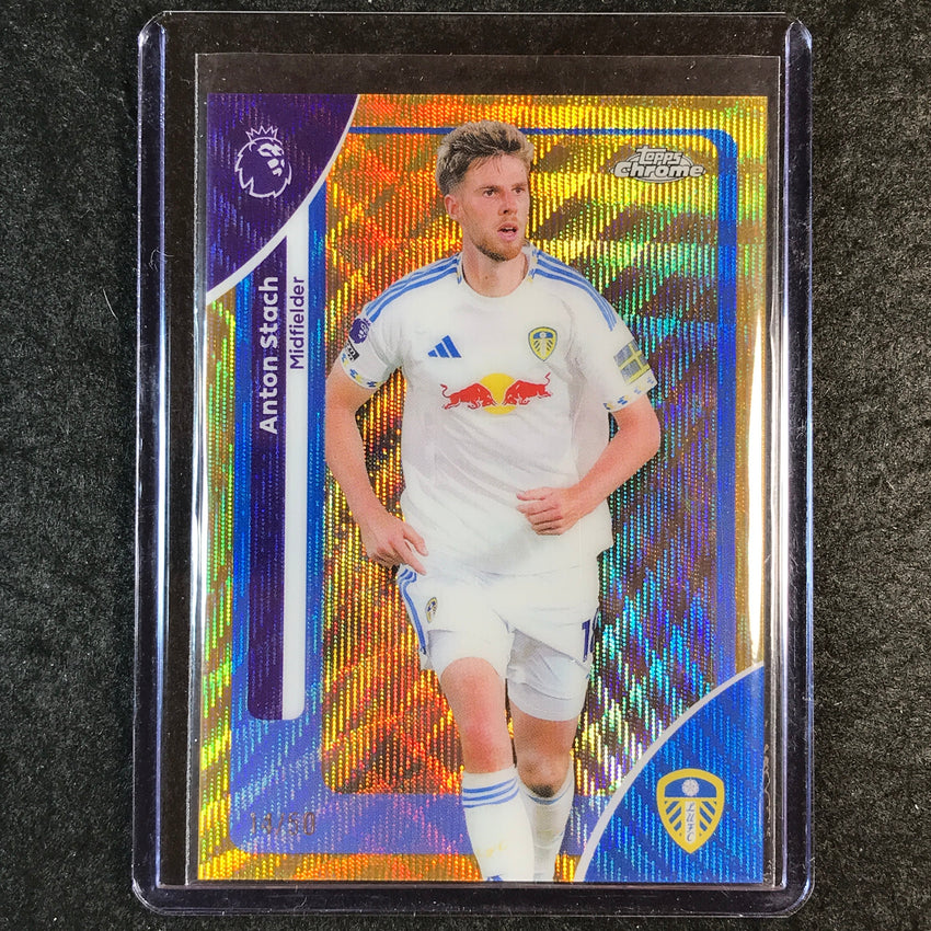 2026 Topps Chrome Premier League EPL ANTON STACH Gold Wave 14/50 #110