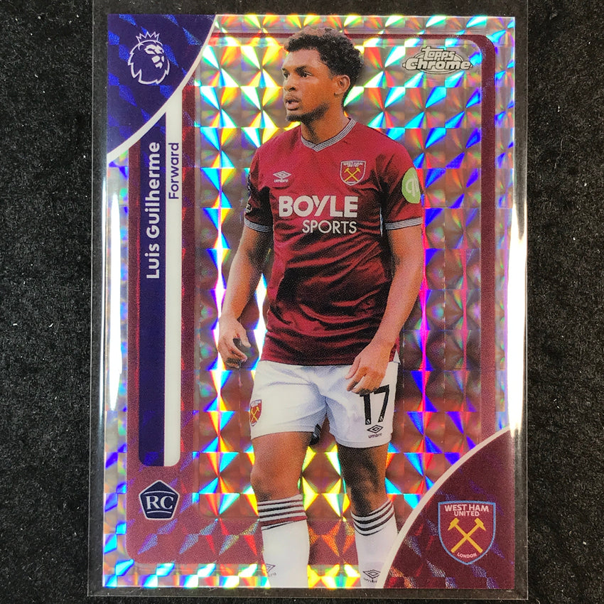 2026 Topps Chrome Premier League EPL LUIS GUILHERME Rookie Base Geometric #185