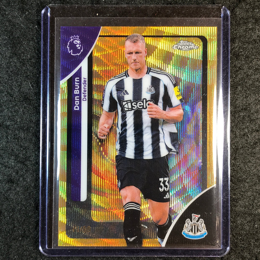 2026 Topps Chrome Premier League EPL DAN BURN Gold Wave 19/50 #142