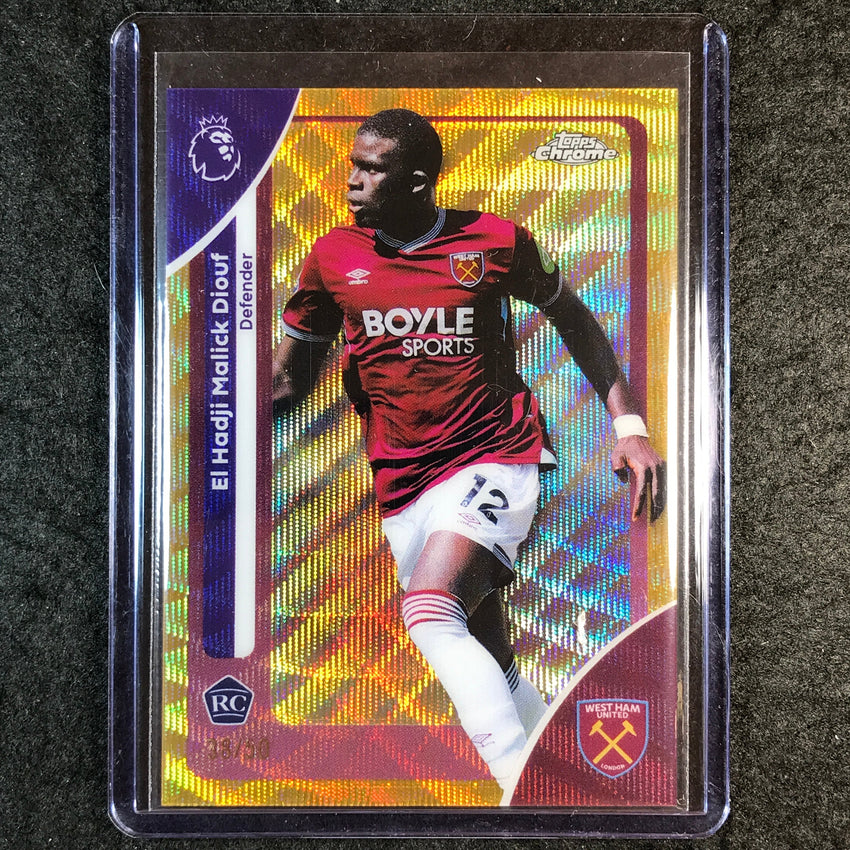 2026 Topps Chrome Premier League EL HADJI MALICK DIOUF Rookie Gold Wave 38/50