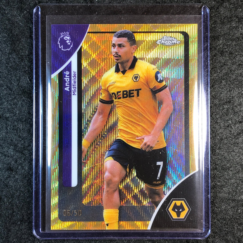 2026 Topps Chrome Premier League EPL ANDRE Gold Wave 6/50 #192
