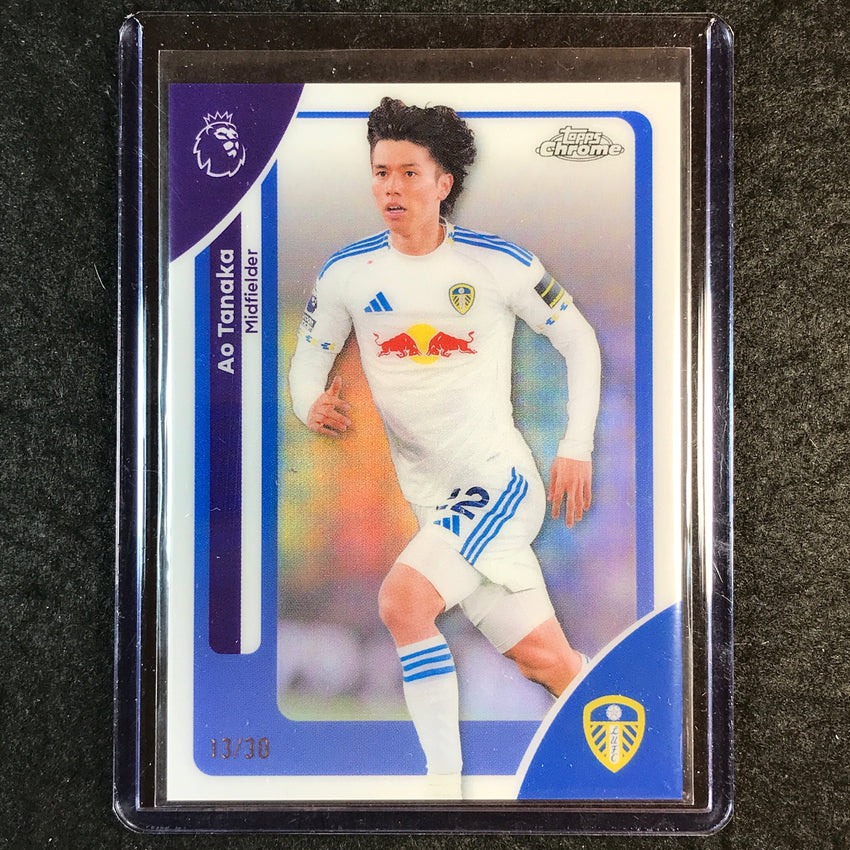 2026 Topps Chrome Premier League EPL AO TANAKA White 13/30 #107