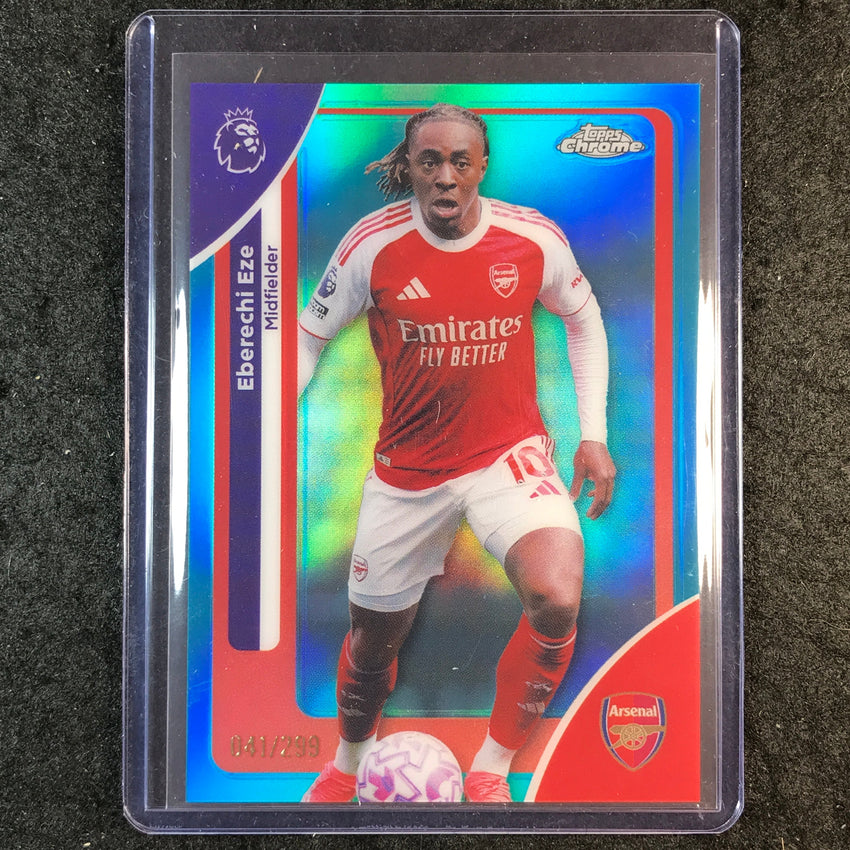 2026 Topps Chrome Premier League EPL EBERCHI EZE Teal /299 #11