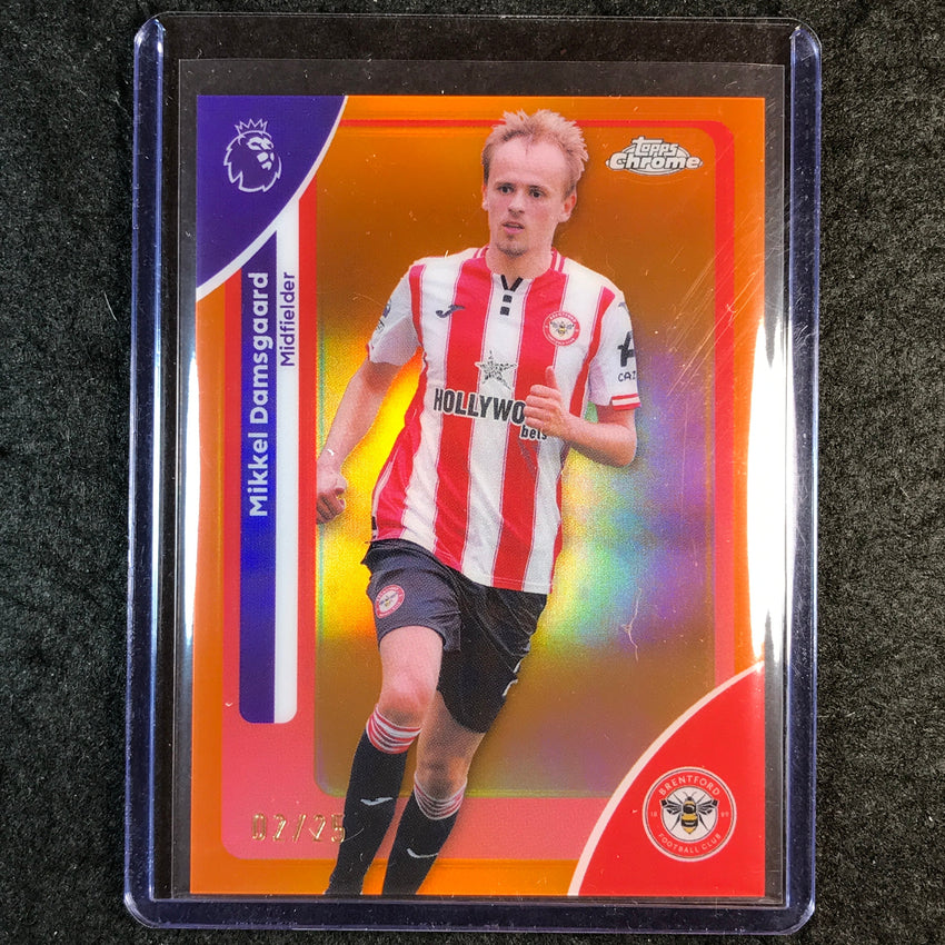 2026 Topps Chrome Premier League EPL MIKKEL DAMSGAARD Orange 2/25 #33