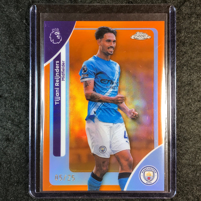 2026 Topps Chrome Premier League EPL TIJJANI REIJNDERS Orange 5/25 #122