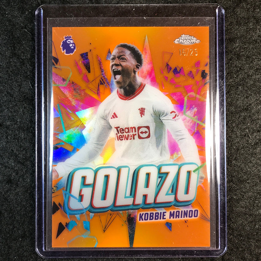 2026 Topps Chrome Premier League EPL KOBBIE MAINOO Golazo Orange 16/25 #5