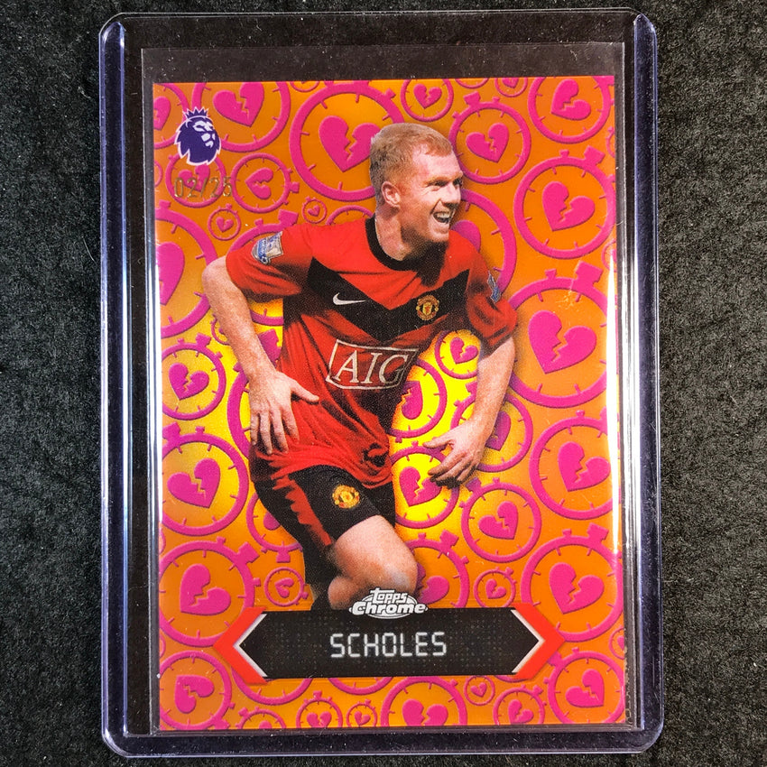 2026 Topps Chrome Premier League EPL PAUL SCHOLES Stoppage Time Orange 2/25 #13