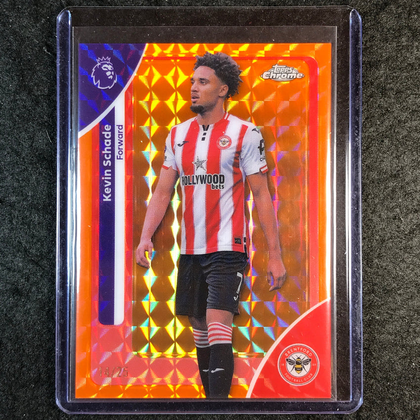 2026 Topps Chrome Premier League EPL KEVIN SCHADE Orange Geometric 14/25 #34
