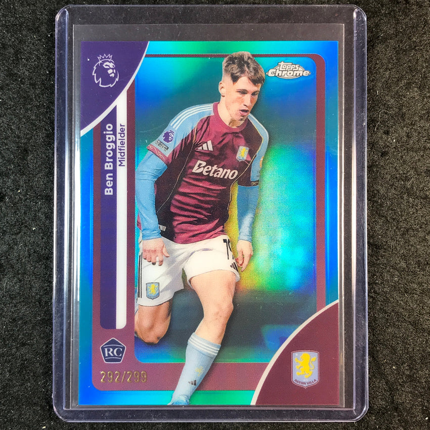 2026 Topps Chrome Premier League EPL BEN BROGGIO Rookie Teal /299 #21