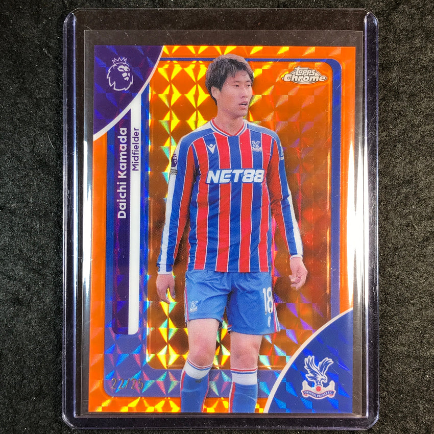 2026 Topps Chrome Premier League EPL DAICHI KAMADA Orange Geometric 22/25 #79