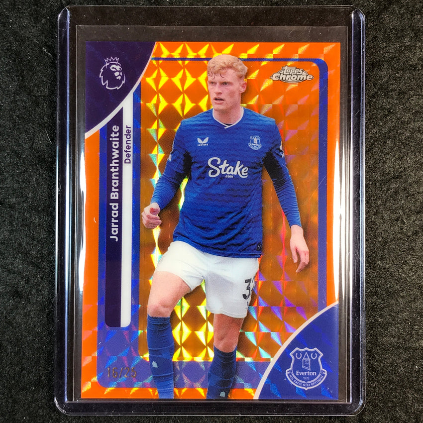 2026 Topps Chrome Premier League EPL JARRAD BRANTHWAITE Orange Geometric 16/25