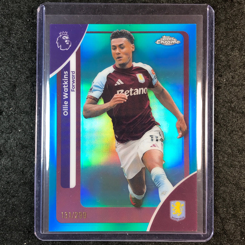 2026 Topps Chrome Premier League EPL OLLIE WATKINS Teal /299 #23