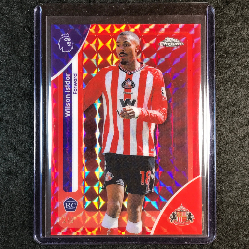 2026 Topps Chrome Premier League EPL WILSON ISIDOR Rookie Red 2/5 #166