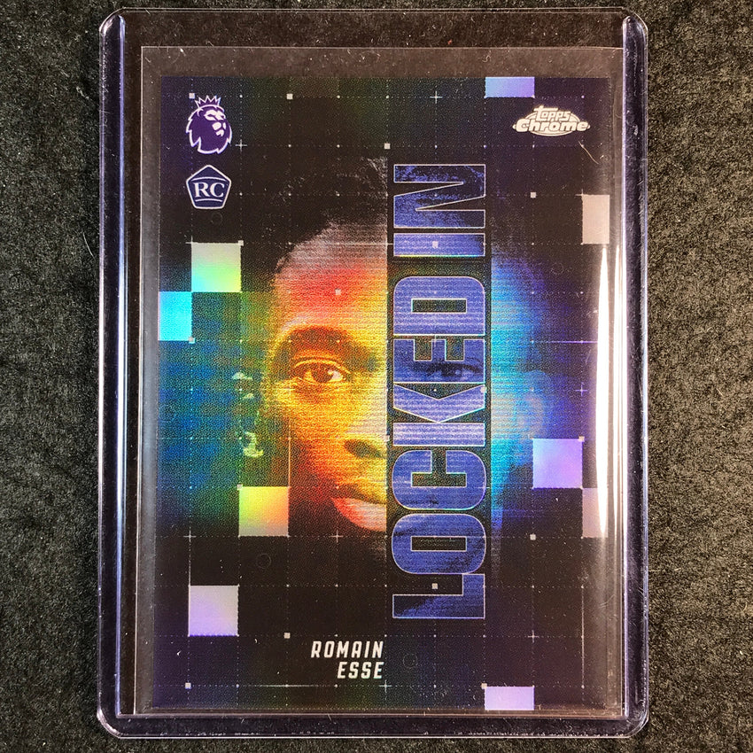 2026 Topps Chrome Premier League EPL ROMAIN ESSE Locked In Rookie SP #18