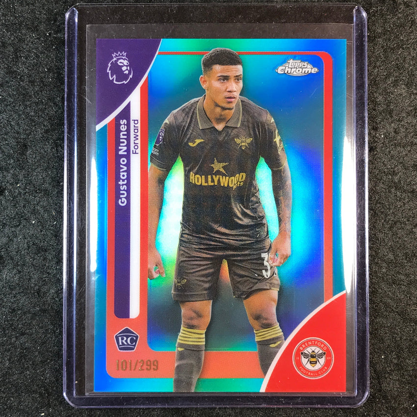 2026 Topps Chrome Premier League EPL GUSTAVO NUNES Rookie Teal /299 #31