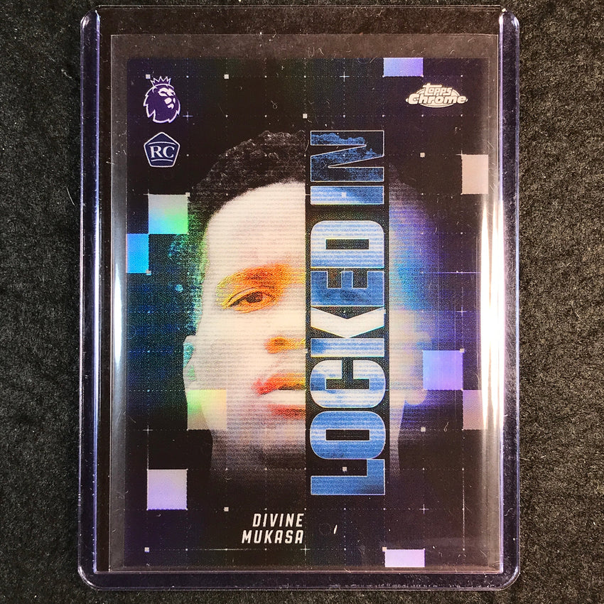 2026 Topps Chrome Premier League EPL DIVINE MUKASA Locked In Rookie SP #32