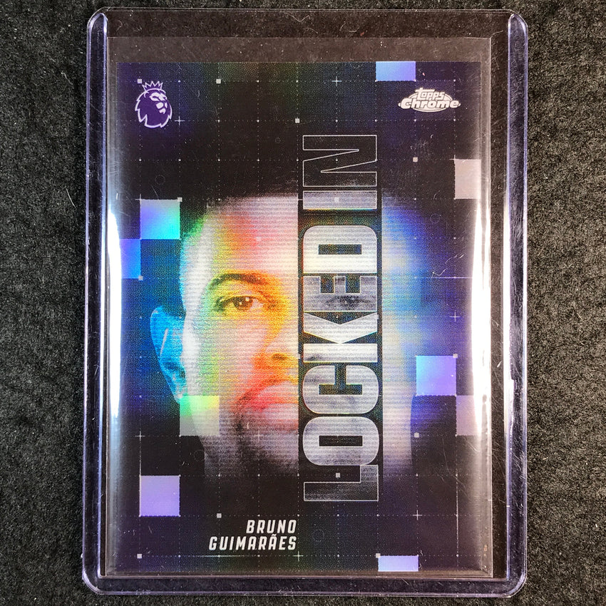 2026 Topps Chrome Premier League EPL BRUNO GUIMARAES Locked In SP #39