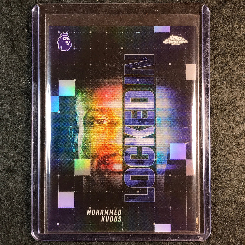 2026 Topps Chrome Premier League EPL MOHAMMED KUDUS Locked In SP #46