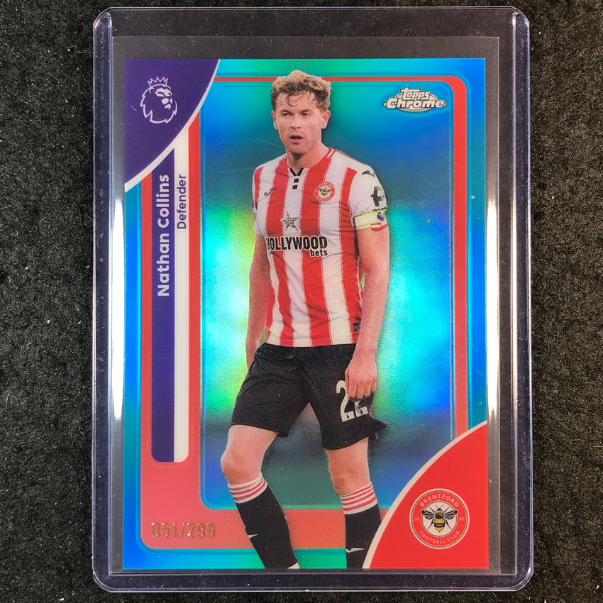2026 Topps Chrome Premier League EPL NATHAN COLLINS Teal /299 #36