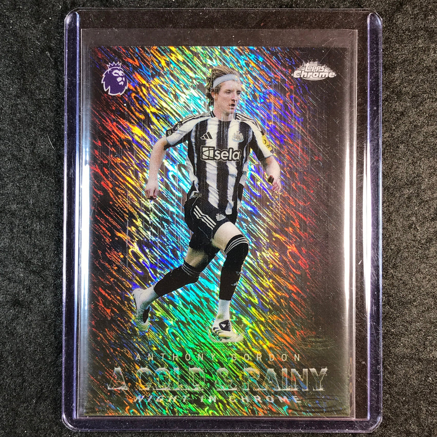 2026 Topps Chrome Premier League EPL ANTHONY GORDON A Cold & Rainy Night SSP #9