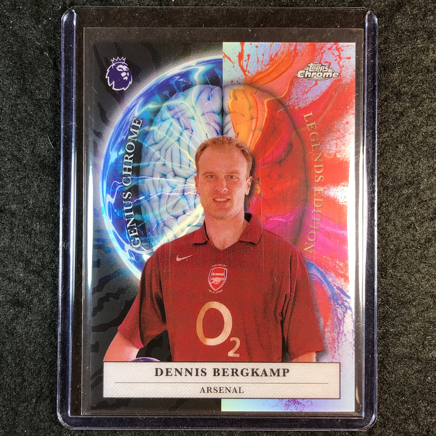 2026 Topps Chrome Premier League EPL DENNIS BERGKAMP Genius Chrome SSP #12