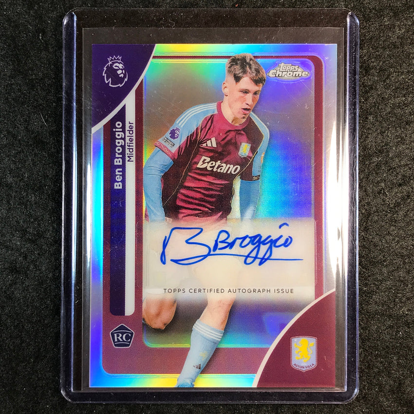 2026 Topps Chrome Premier League EPL BEN BROGGIO Rookie Auto Refractor #BB
