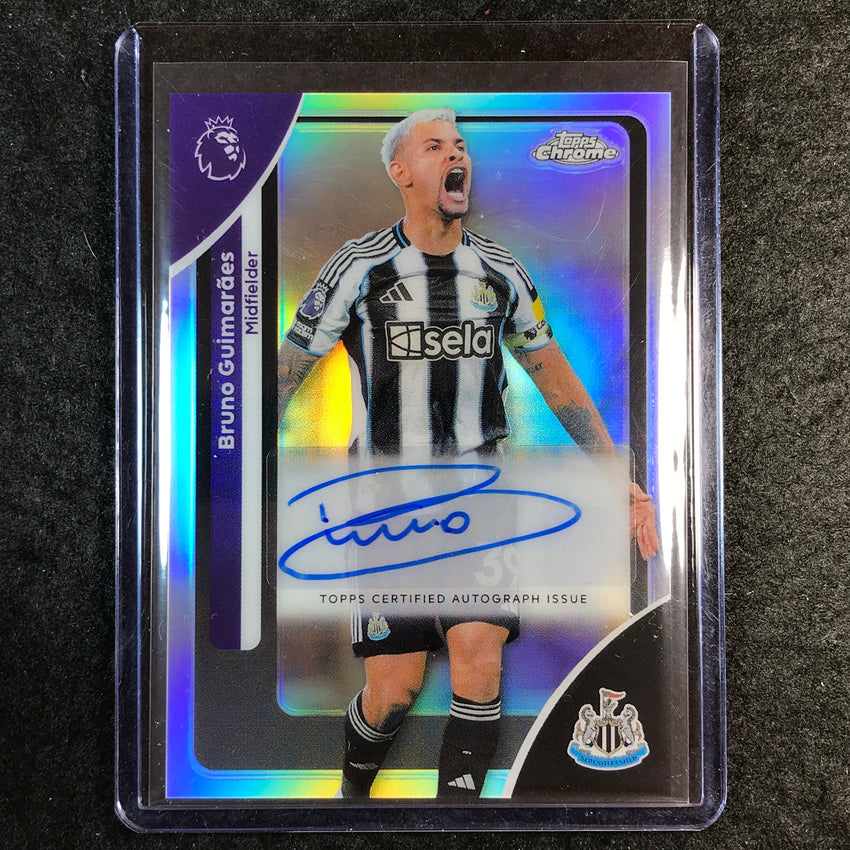 2026 Topps Chrome Premier League EPL BRUNO GUIMARAES Chrome Auto Refractor #BG