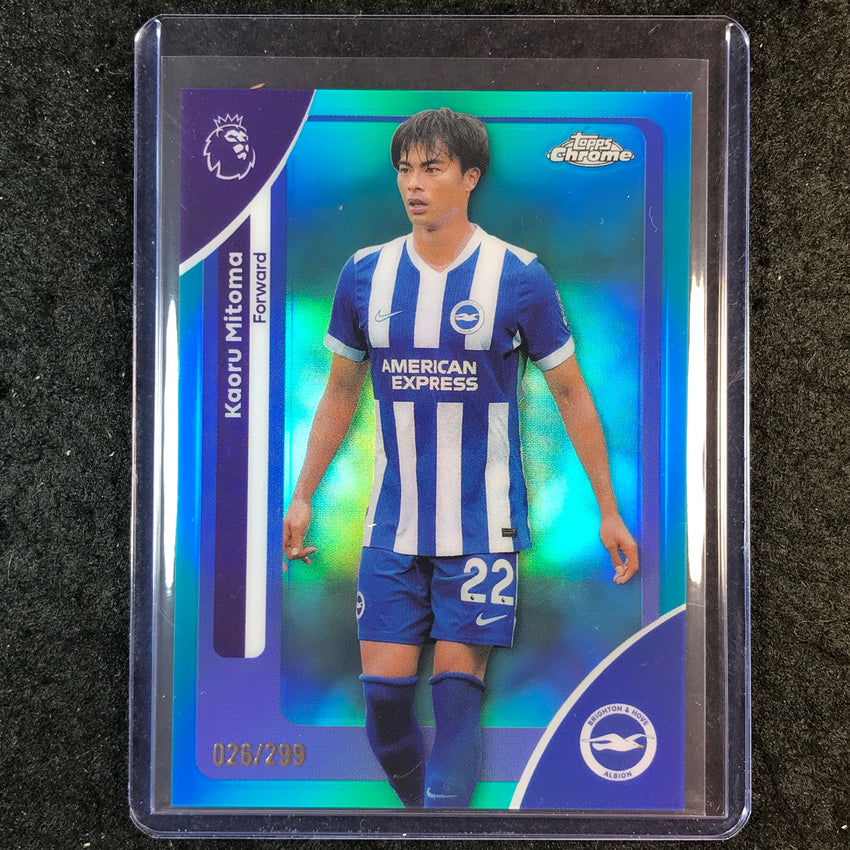2026 Topps Chrome Premier League EPL KAORU MITOMA Teal /299 #45