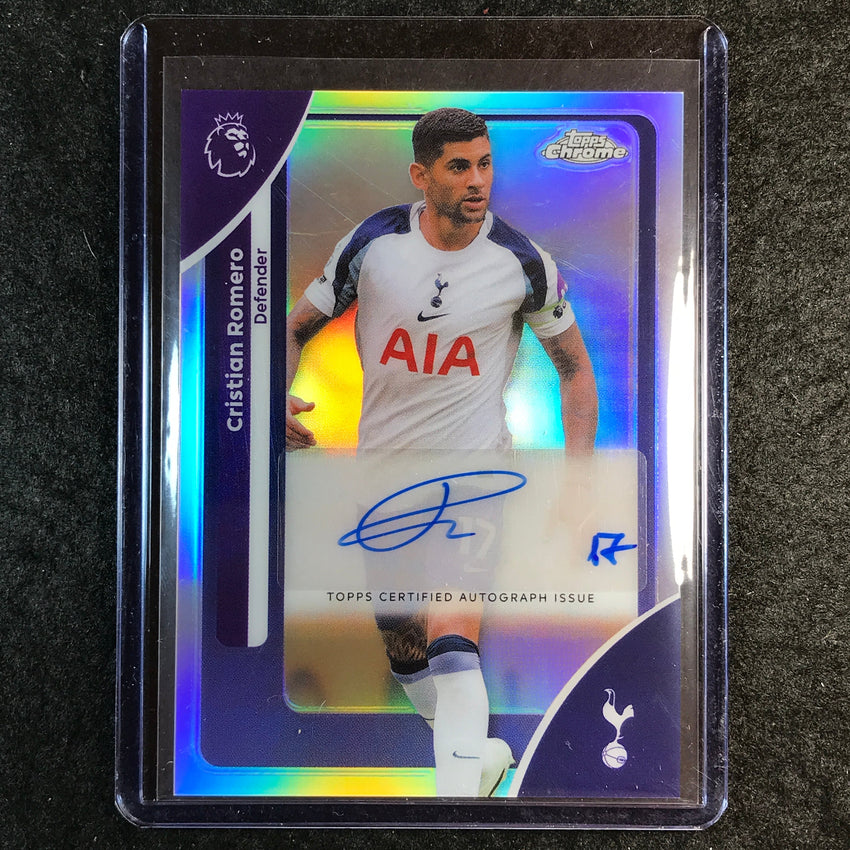 2026 Topps Chrome Premier League EPL CRISTIAN ROMERO Chrome Auto Refractor #ER