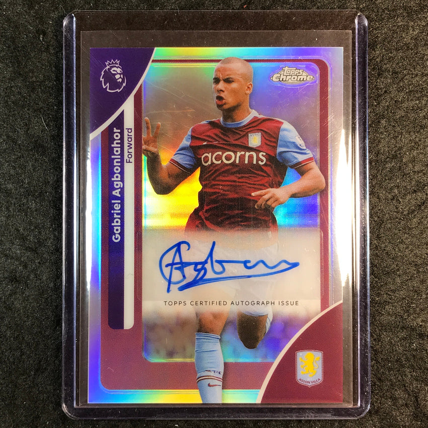 2026 Topps Chrome Premier League EPL GABRIEL AGBONLAHOR Auto Refractor #GA