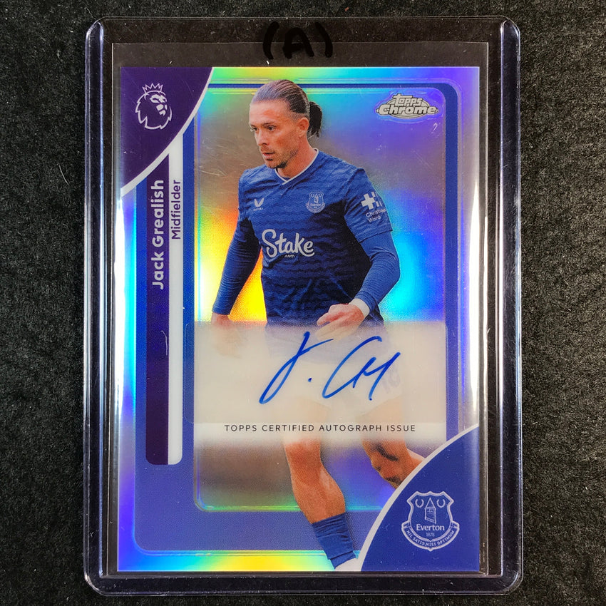 2026 Topps Chrome Premier League EPL JACK GREALISH Chrome Auto Refractor #GR (A)