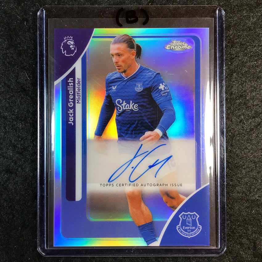 2026 Topps Chrome Premier League EPL JACK GREALISH Chrome Auto Refractor #GR (B)