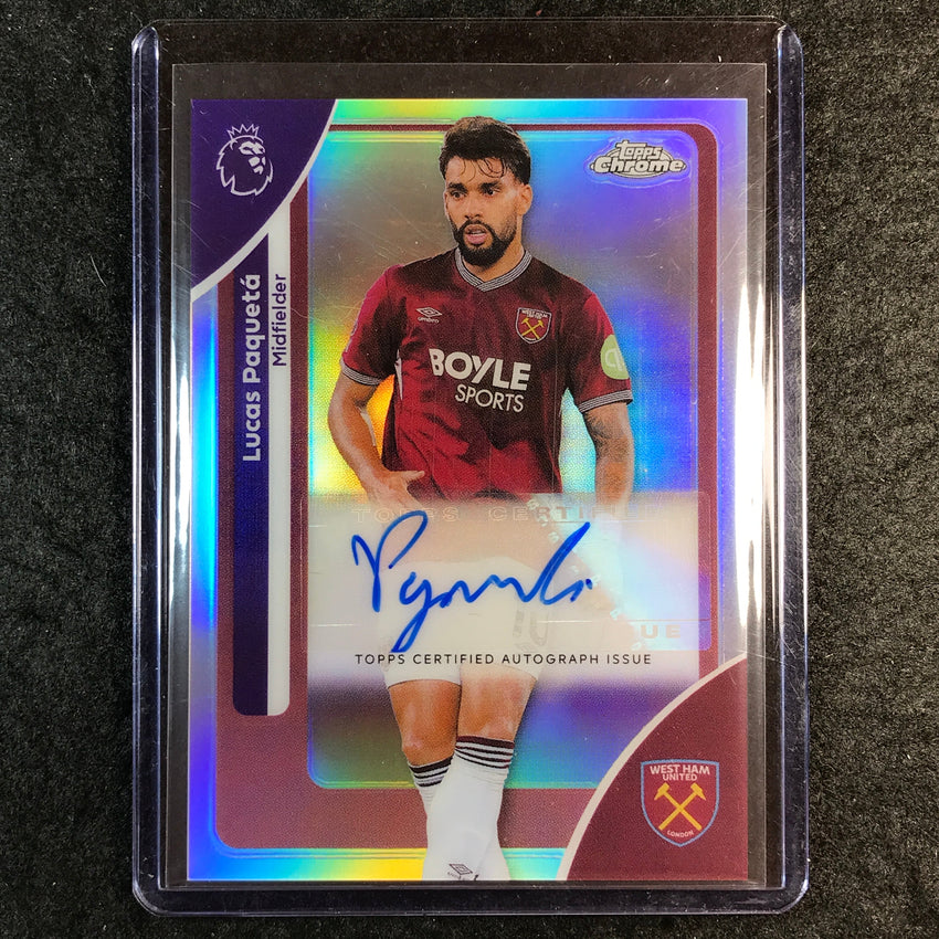 2026 Topps Chrome Premier League EPL LUCAS PAQUETA Chrome Auto Refractor #LP