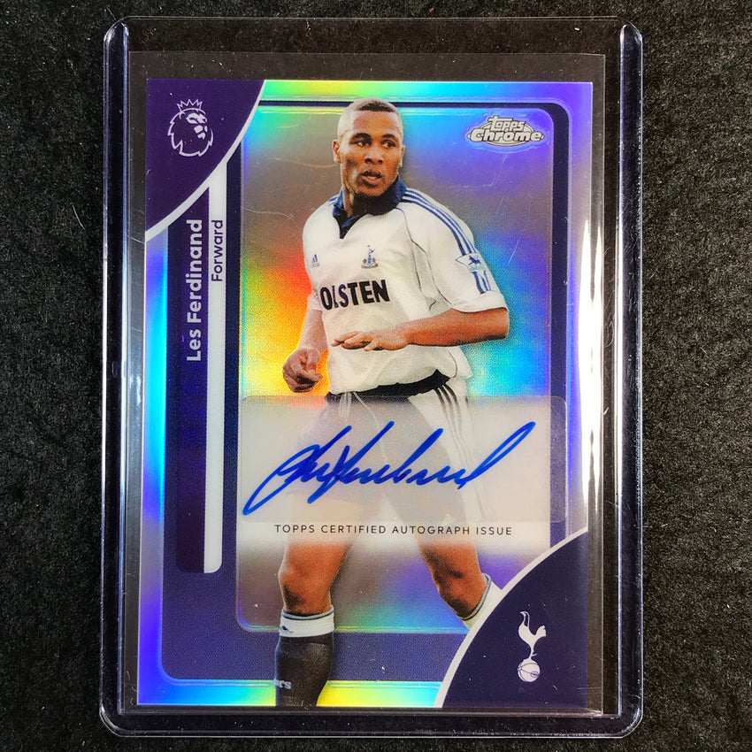2026 Topps Chrome Premier League EPL LES FERDINAND Chrome Auto Refractor #LF