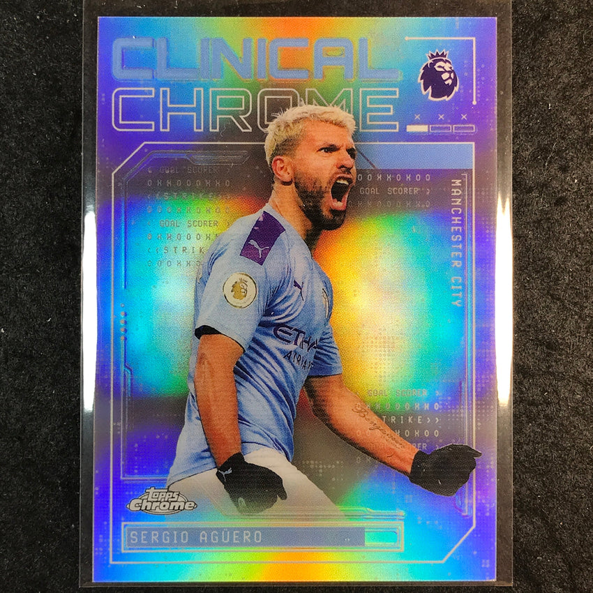 2026 Topps Chrome Premier League EPL SERGIO AGUERO Clinical Chrome #CC-5
