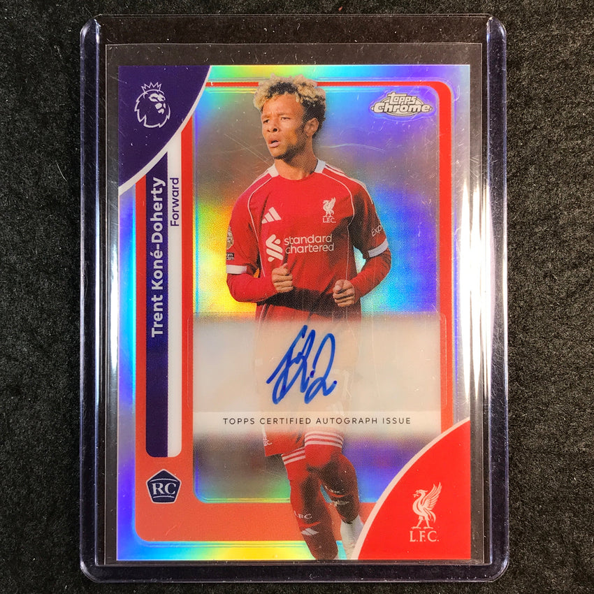 2026 Topps Chrome Premier League TRENT KONE-DOHERTY Rookie Auto Refractor #TK